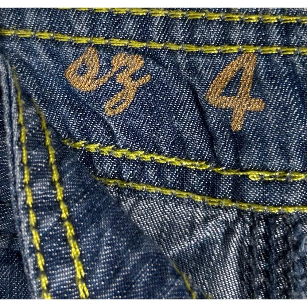 Apt. 9 Womens Modern Fit Blue Denim Shorts‎ Tencel Blend Cuffed Size 4